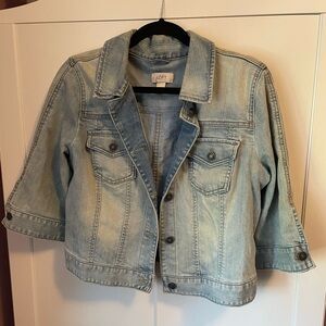 LOFT Crop Denim Jacket